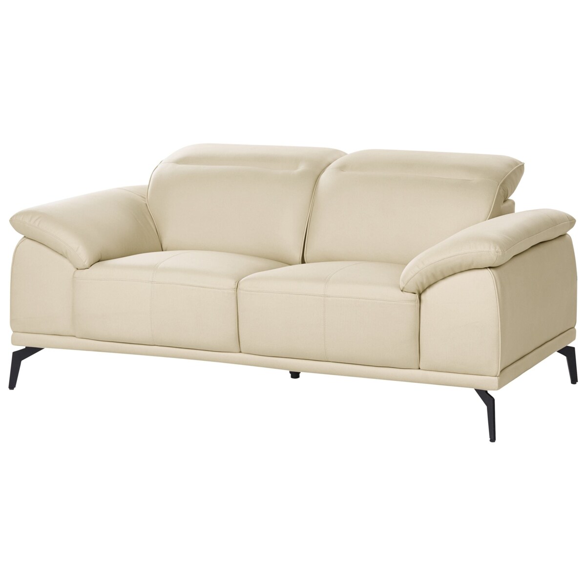 Komplet wypoczynkowy dla 6 osób VEJEN Ekoskóra Beżowy