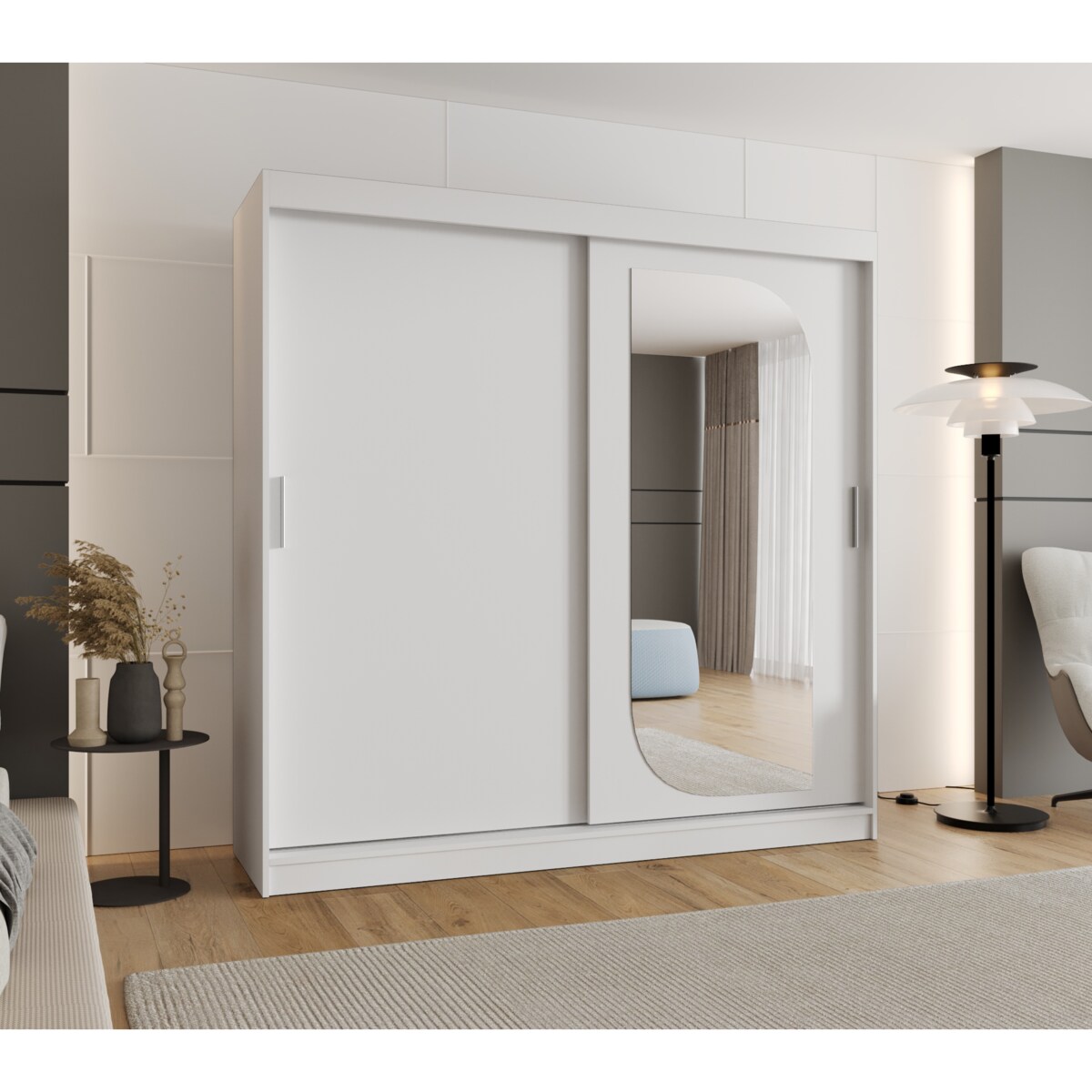 Szafa przesuwna LUCY 200 biały