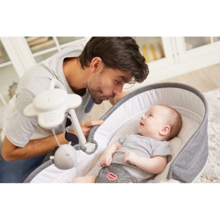 Wielofunkcyjny bujaczek Tiny - Szary