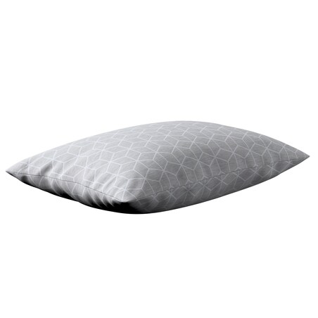 Poszewka Kinga na poduszkę prostokątną 60x40 wzór sześcianów na szarym tle
