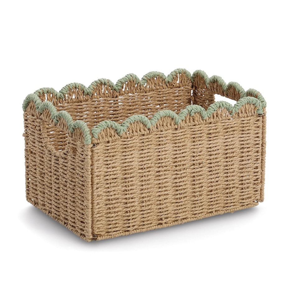 Kosz składany do przechowywania 38x25x22 cm z plecionego papieru AKELAP