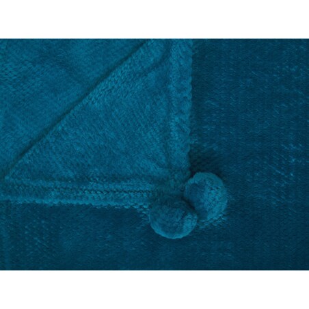 Koc 200 x 220 cm turkusowy SAITLER