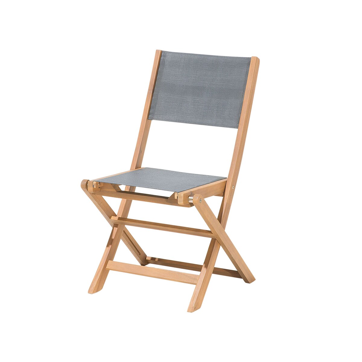 Zestaw ogrodowy drewniany stół 8 krzeseł i 2 leżaki szary CESANA