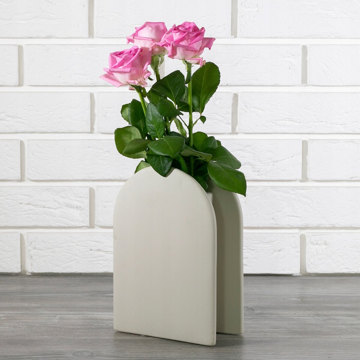 WAZON BEŻOWY ceramiczny wys. 23cm