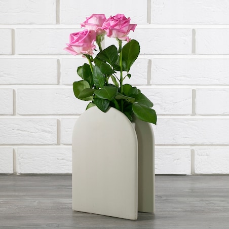 WAZON BEŻOWY ceramiczny wys. 23cm