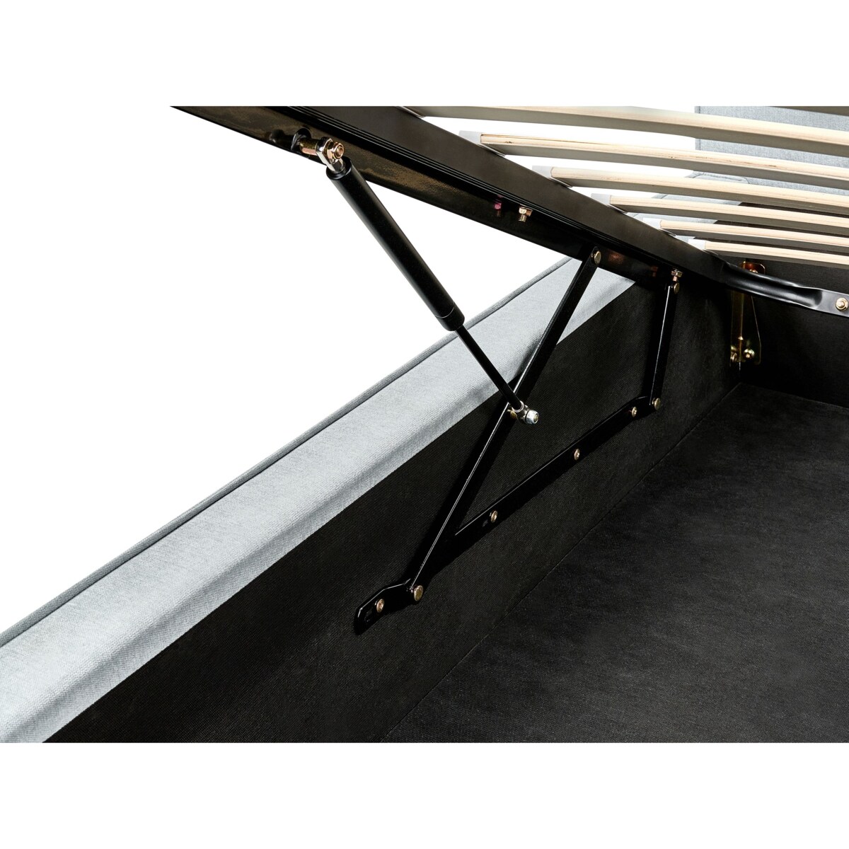 Łóżko z pojemnikiem MOISSAC 160 x 200 cm Błękitny