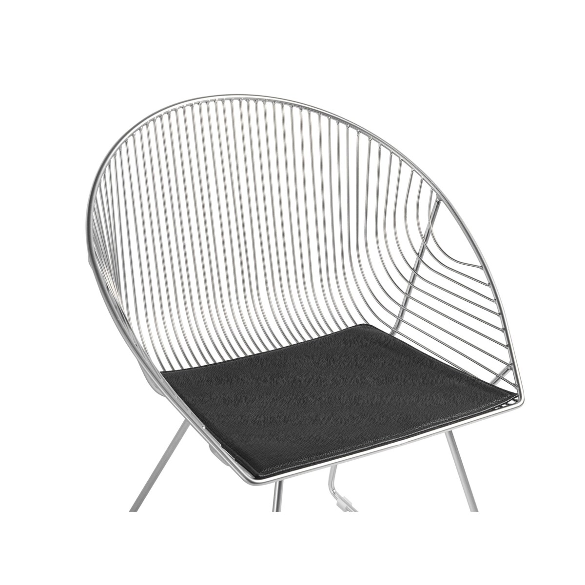 Zestaw 2 krzeseł do jadalni srebrny AURORA