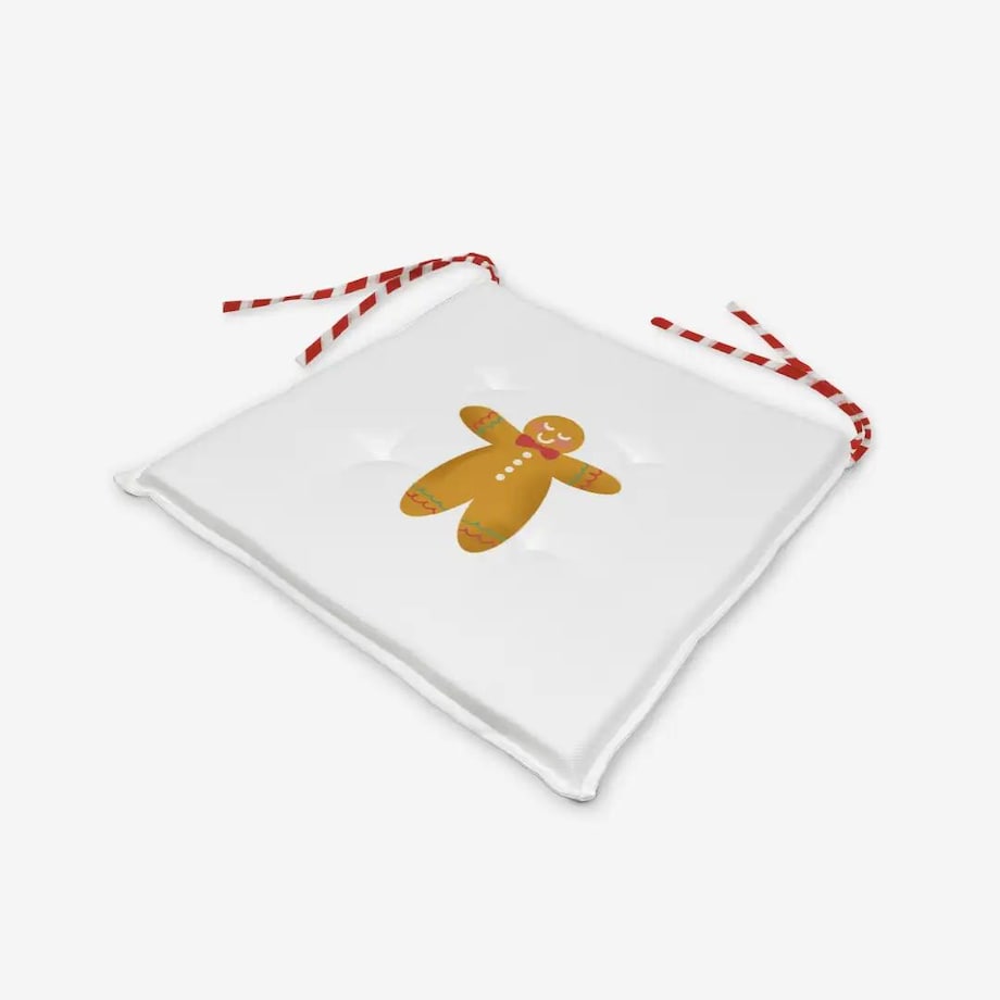 Poduszka świąteczna na krzesło - Minimalistyczny piernik