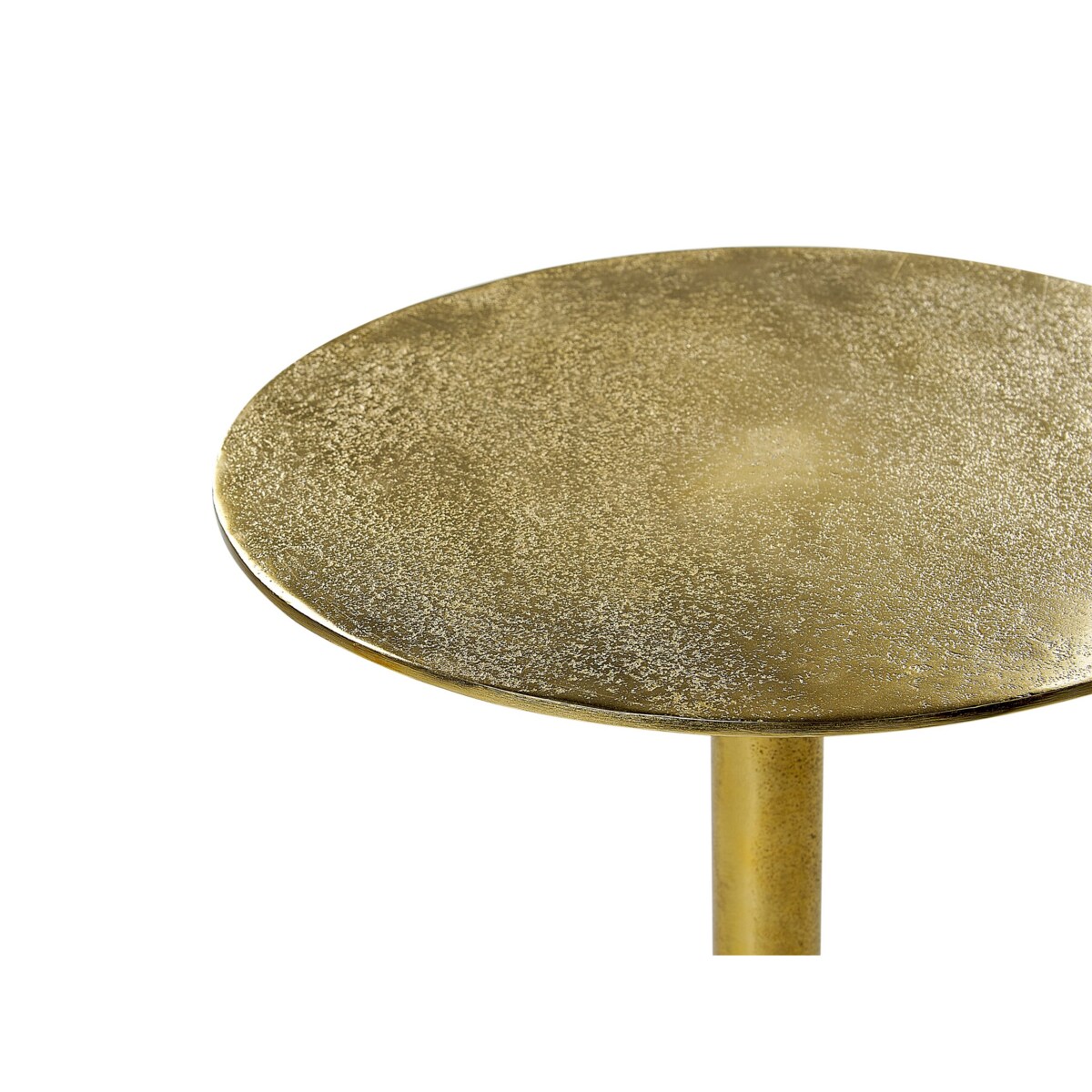 Stolik pomocniczy metalowy złoto-czarny COLIBRI