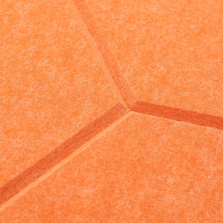 Zestaw 2 szt panel filcowy Felly 40x46 cm płytka heksagon pomarańczowy