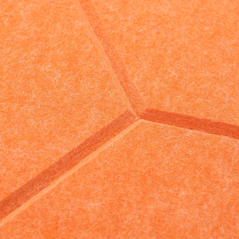 Zestaw 2 szt panel filcowy Felly 40x46 cm płytka heksagon pomarańczowy