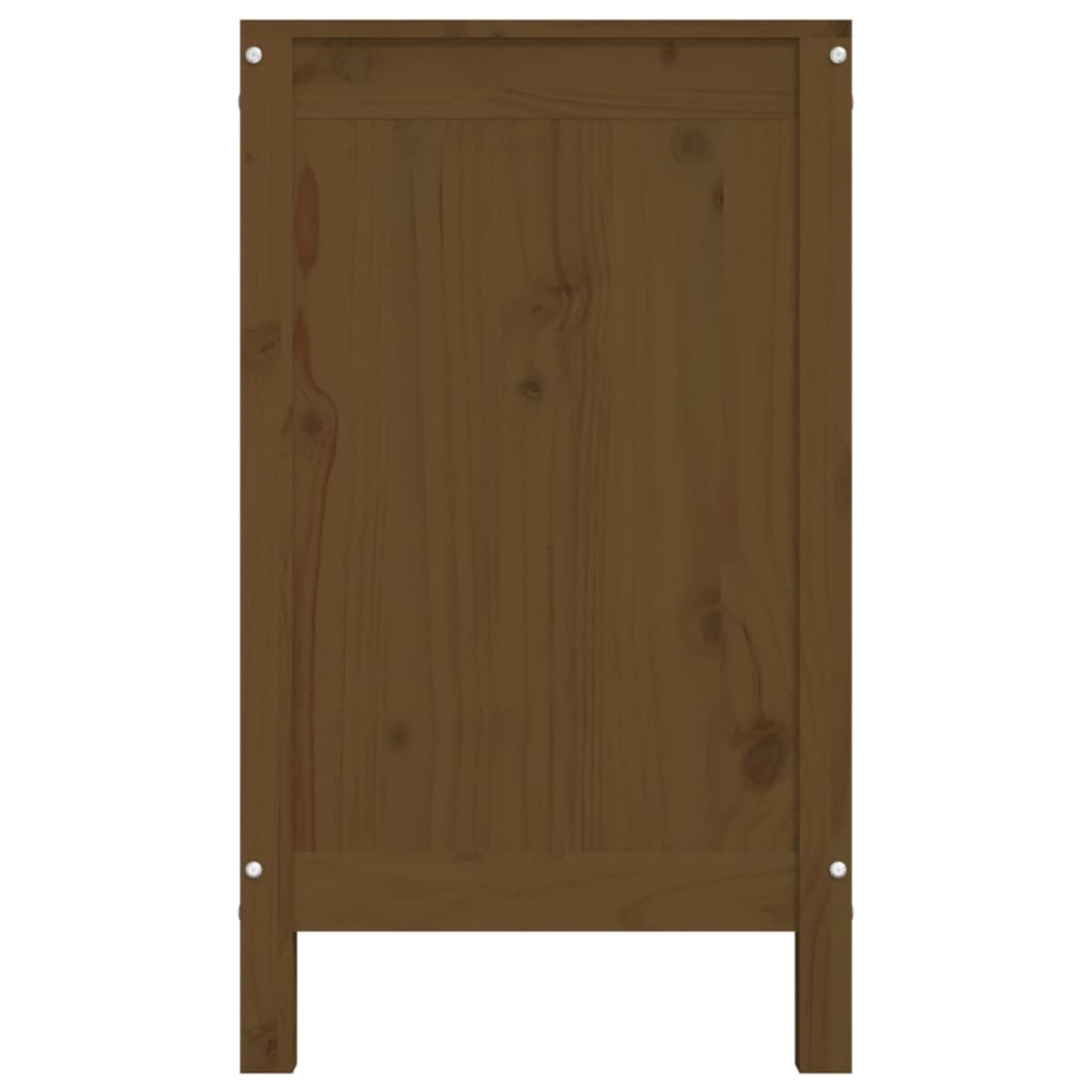 vidaXL Skrzynia na pranie, miodowy brąz, 88,5x44x76 cm, lita sosna