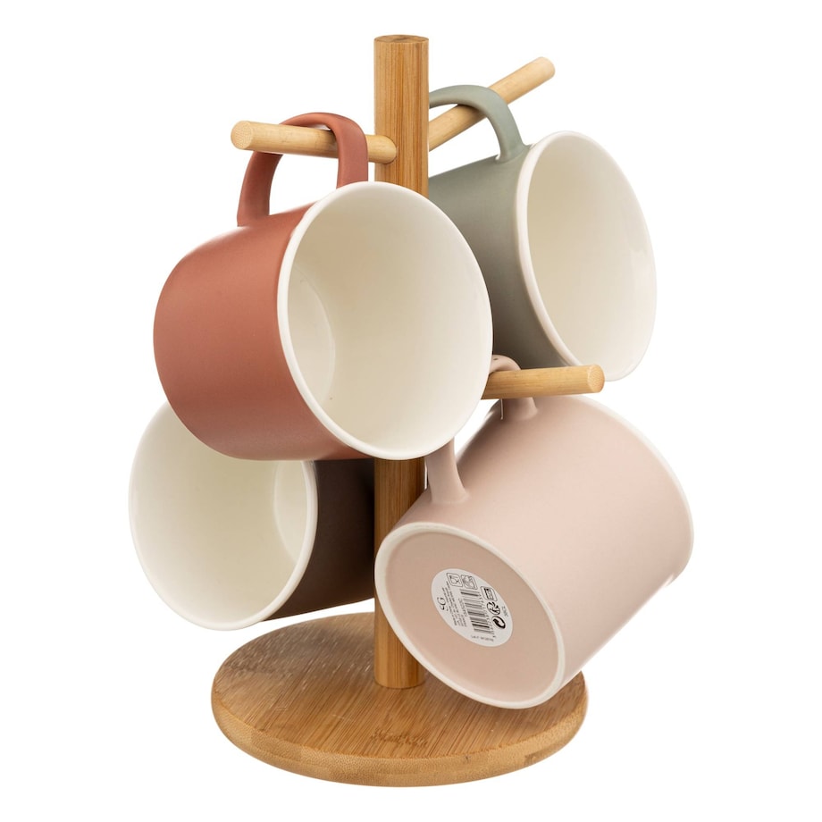 Kubki do gorących napojów NATURE, na stojaku, 380 ml