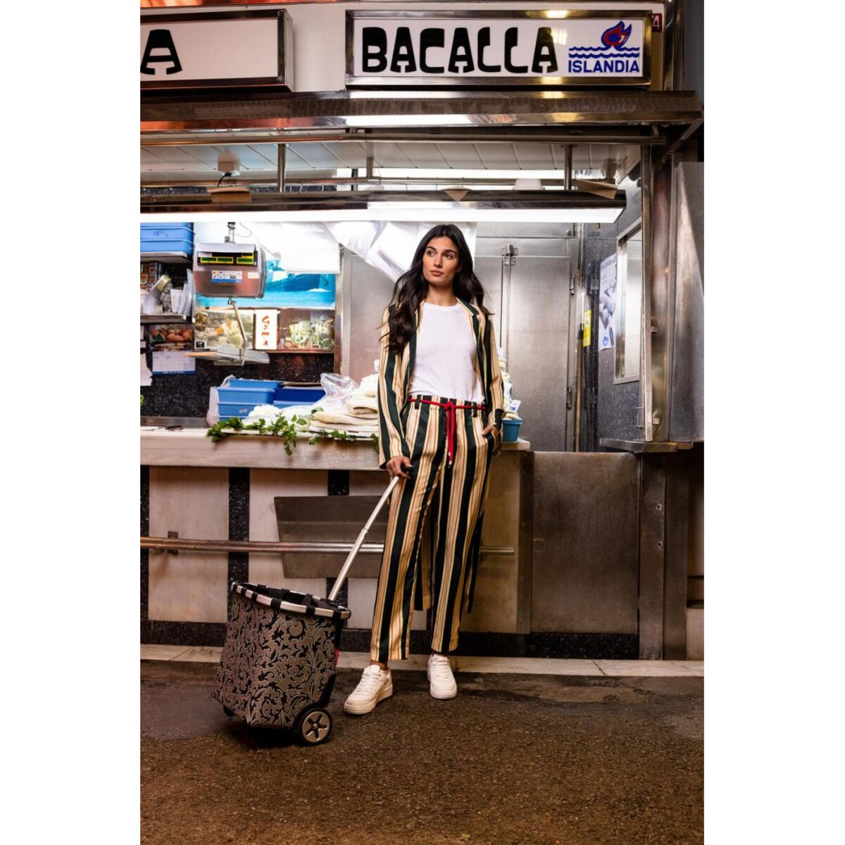 Carrycruiser baroque marble - wózek na zakupy Reisenthel 40 l