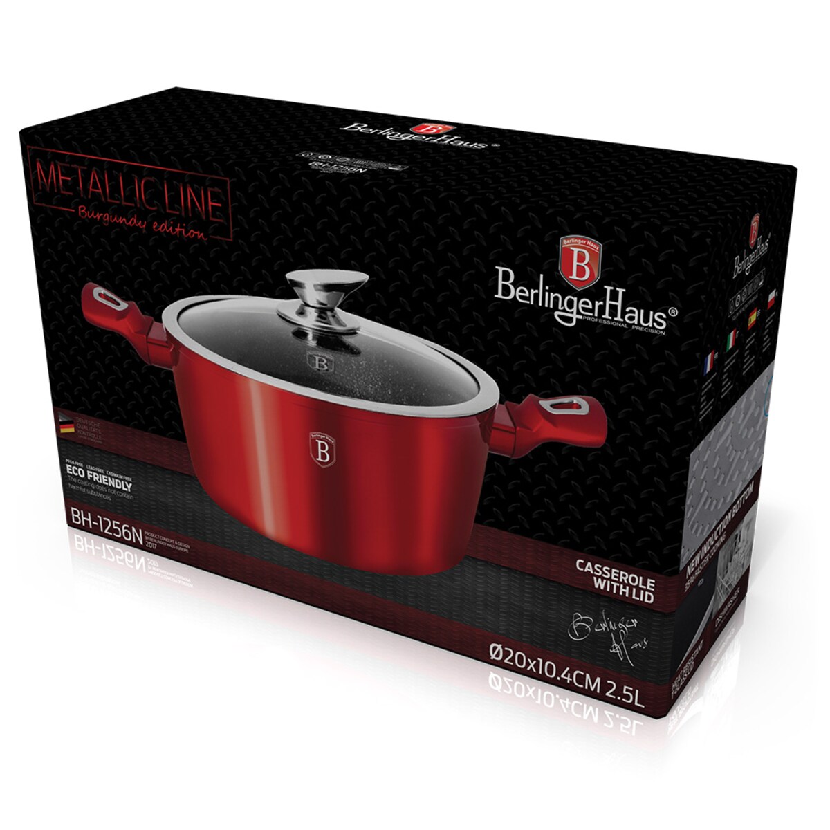 Garnek z pokrywką Berlinger Haus Burgundy 2,5L BH-1256