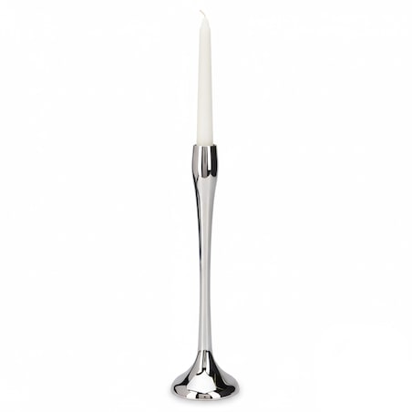 Świecznik Metalowy Pojedynczy Na Świecę Świeczki Świąteczny Glamour 25,5 Cm