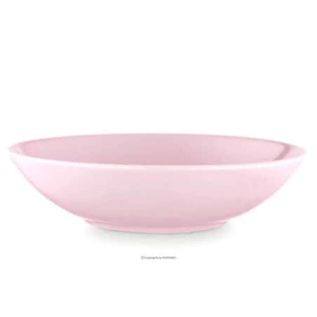 Konsimo LUPIN Talerz głęboki jasny różowy, jasny różowy