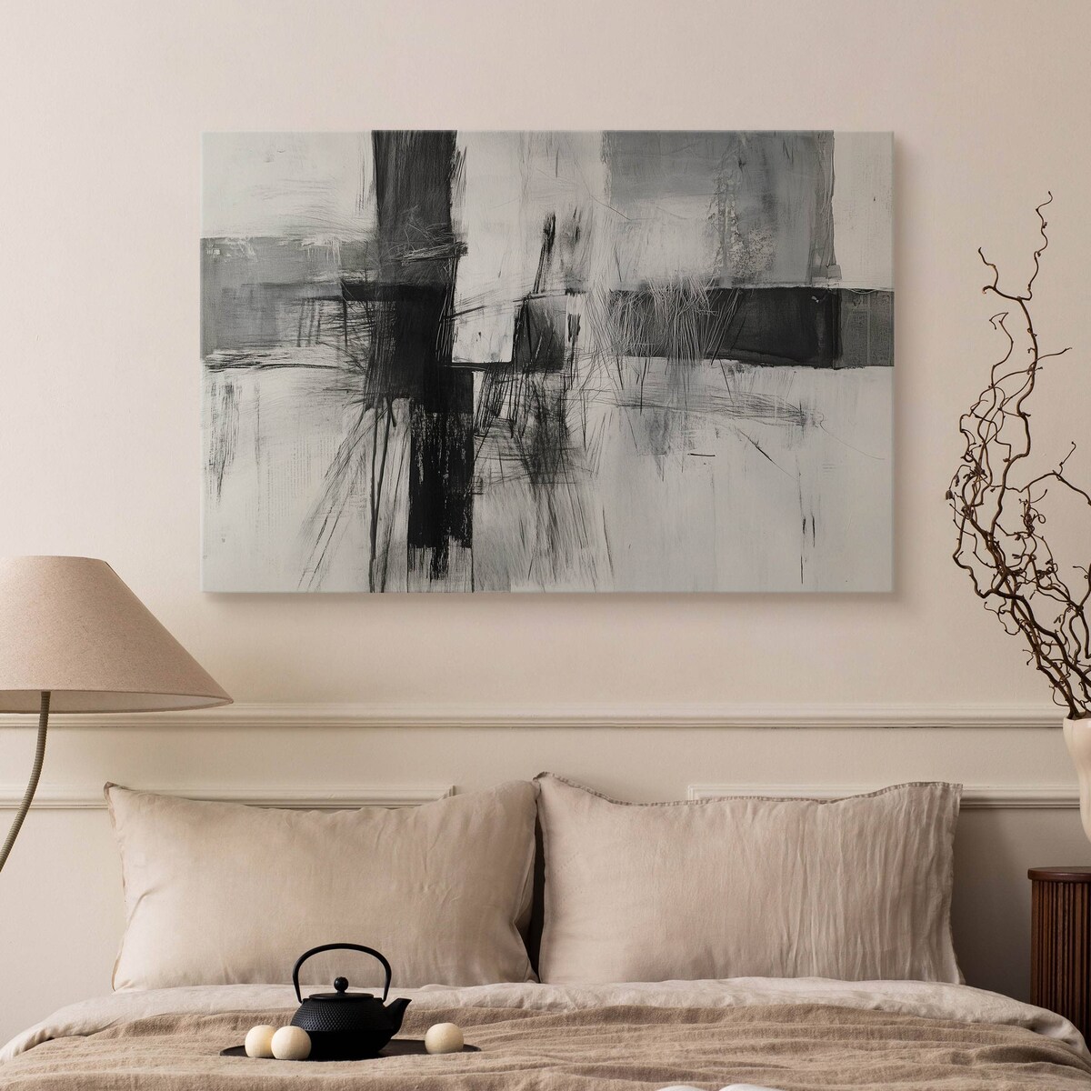 Obraz Ścienny Do Salonu Sypialni Abstrakcja Szkice Nowoczesny Styl 70x50cm