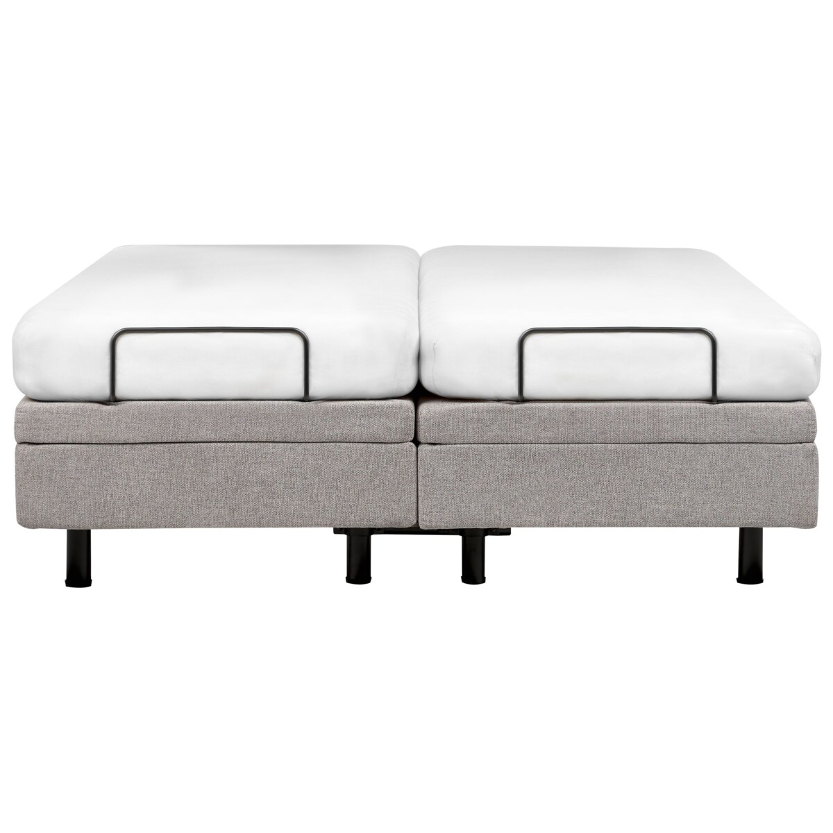 Łóżko regulowane bez zagłówka DUKE II 160 x 200 cm Jasnoszary