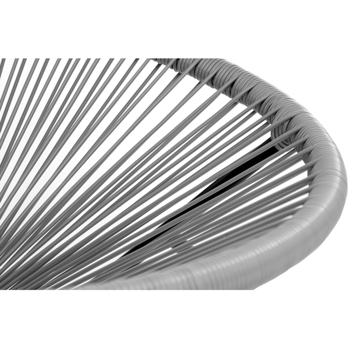 KONSIMO GROSTI Fotel ogrodowy z rattanu Acapulco w kolorze szarym