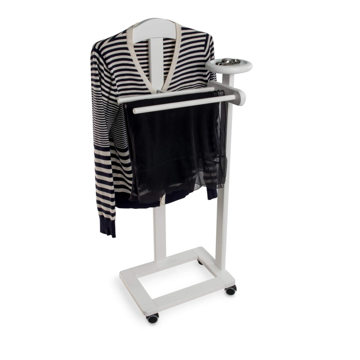 ARREDAMENTI ANTIMO Stojak na ubrania i garnitury - 44 x 35 cm, Biały