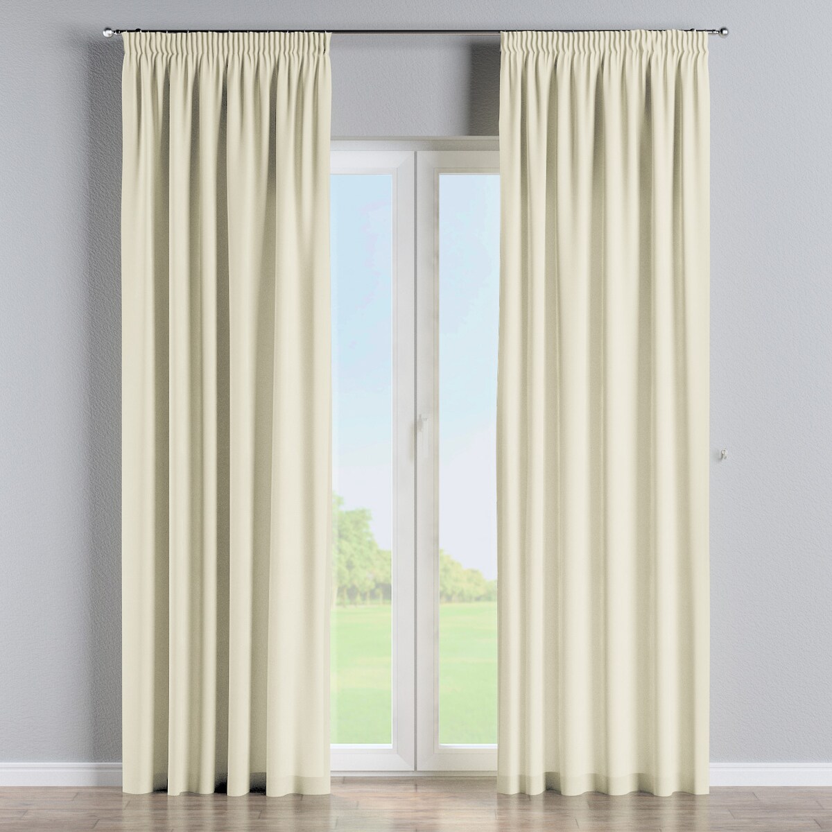 Zasłona na taśmie marszczącej 1 szt. 130x260 kremowy