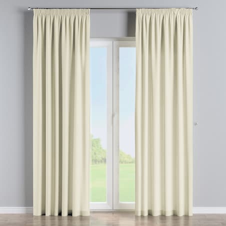 Zasłona na taśmie marszczącej 1 szt. 130x260 kremowy