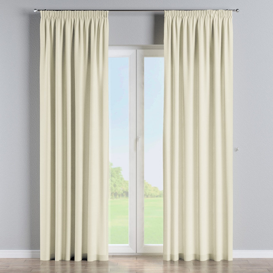 Zasłona na taśmie marszczącej 1 szt. 130x260 kremowy