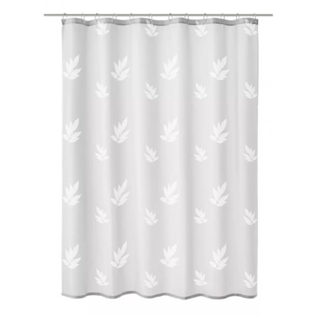 Kleine Wolke Canton Tekstylna Zasłona prysznicowa biały 180x200 cm