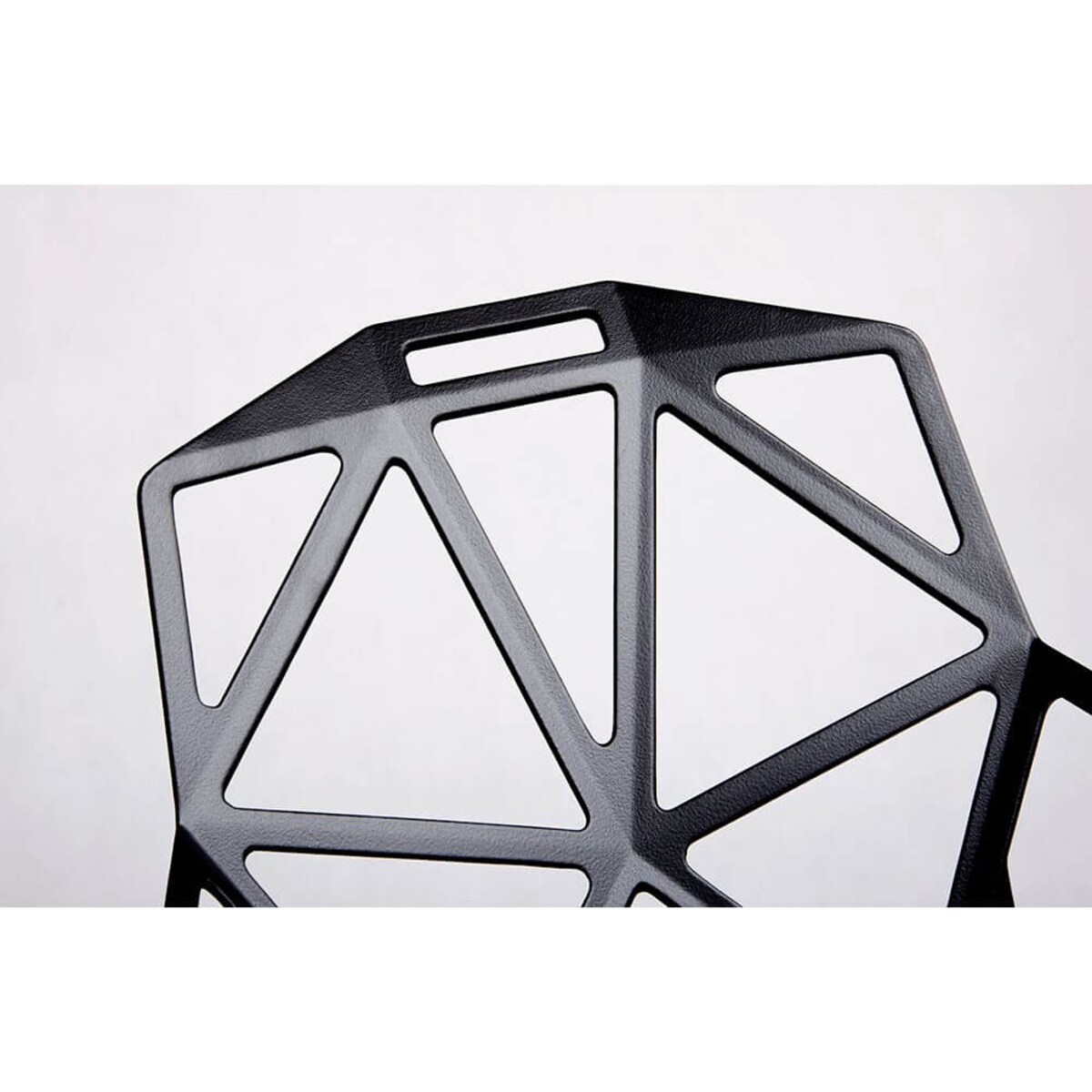 Ażurowe krzesło Split Premium DC-362.ALLBLACK King Home geometryczne czarne