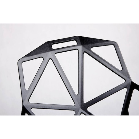 Ażurowe krzesło Split Premium DC-362.ALLBLACK King Home geometryczne czarne