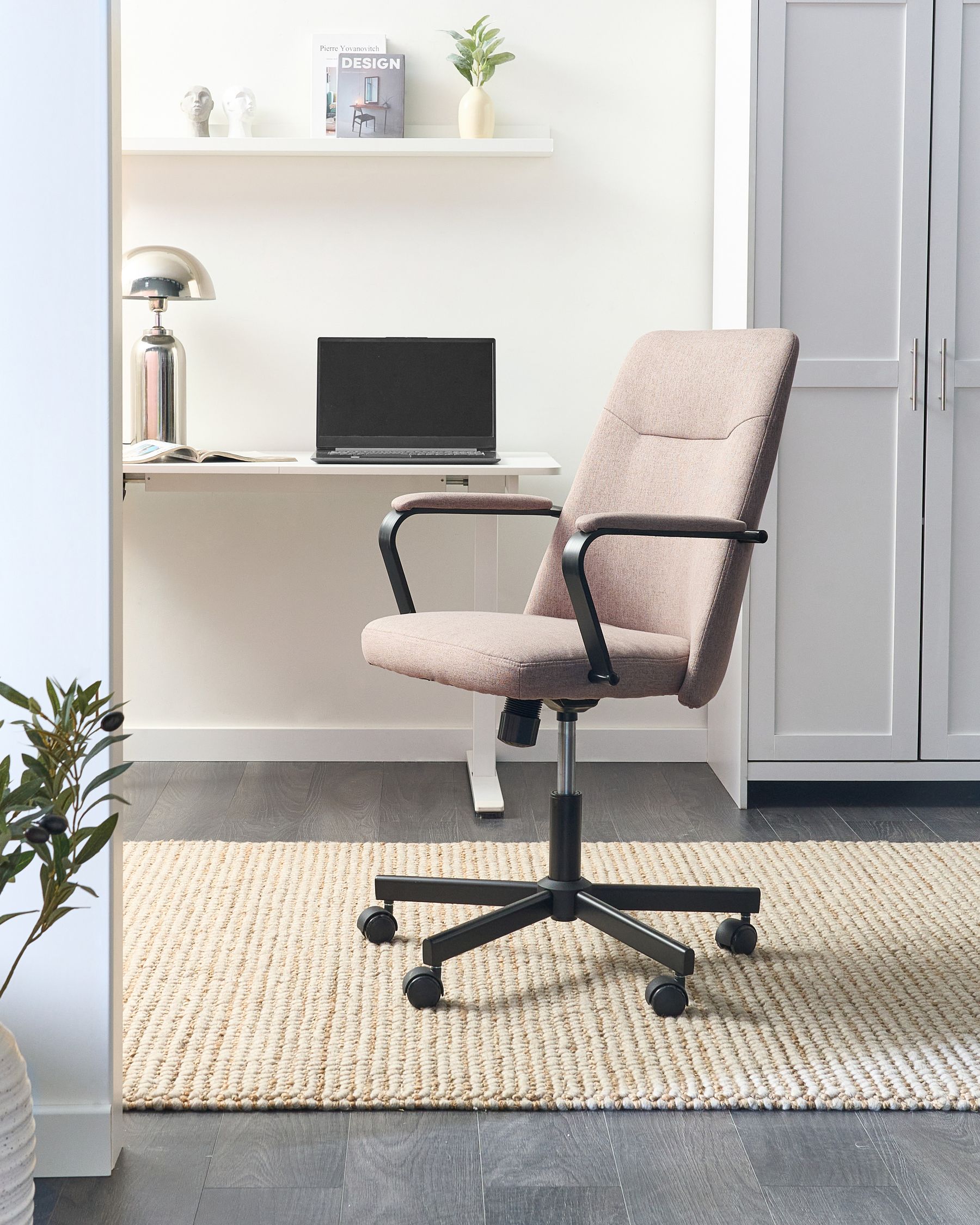 Krzesło biurowe Obrotowy CAROGA Jasnobrązowy