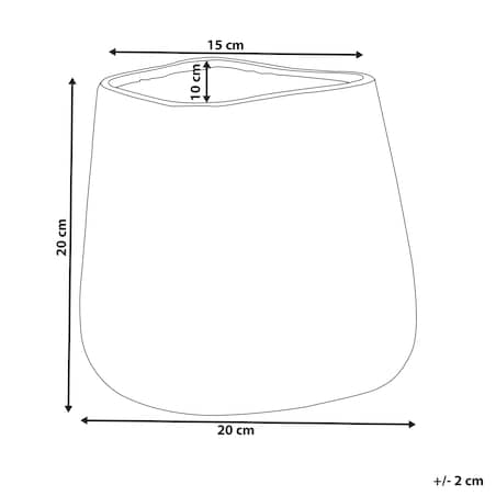 Wazon dekoracyjny CIRTA Kamionka 20 cm Złoty