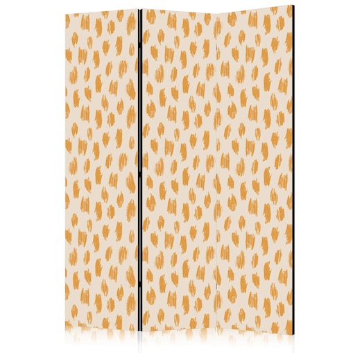 Parawan dwustronny Abstrakcje 135x172 cm 3-częściowy biały