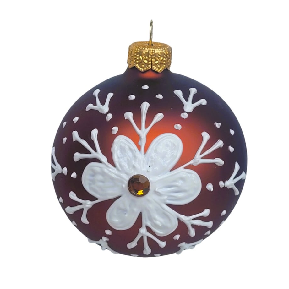 Bombka szklana 4 szt. PIERNIKOWA Ø 120 mm