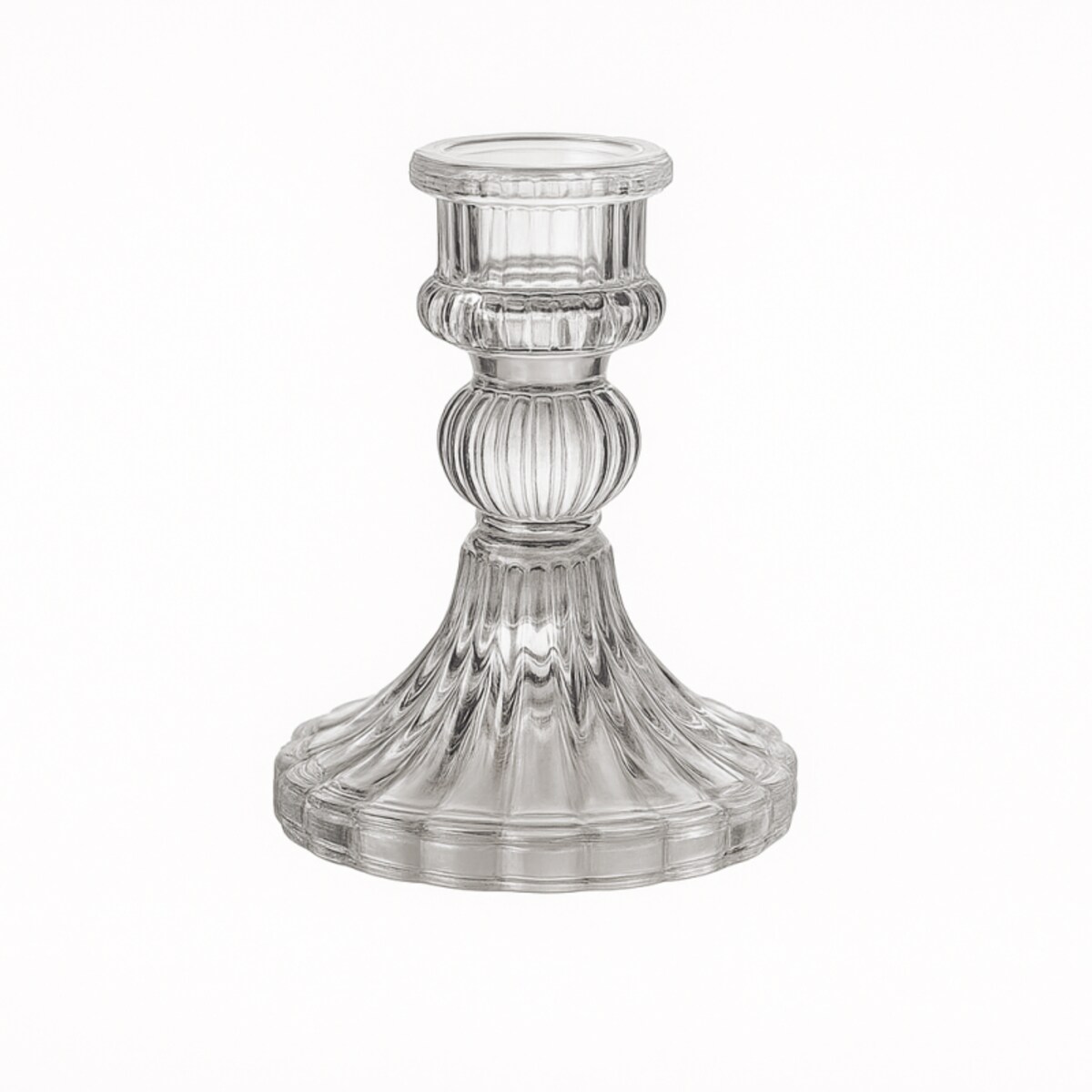 Świecznik dekoracyjny, szklany Glamour 10 cm - SW11