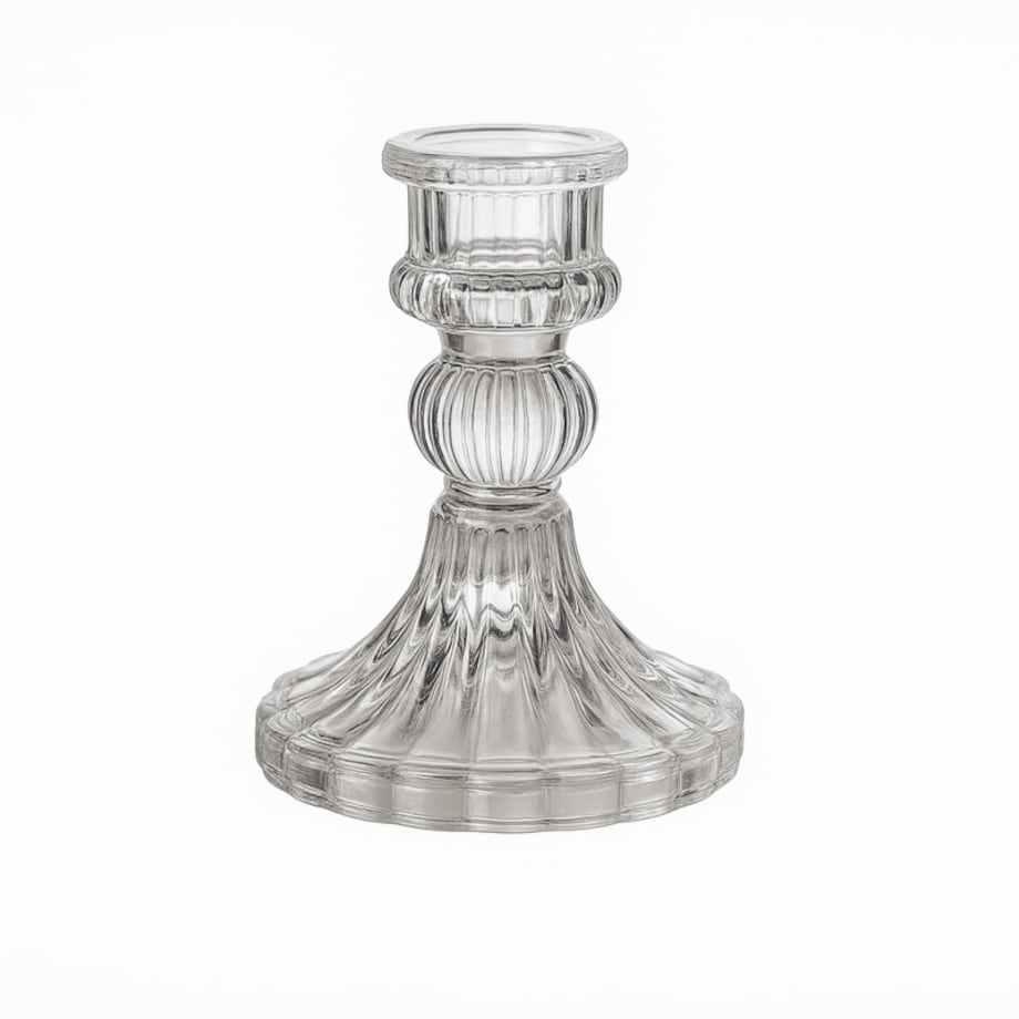 Świecznik dekoracyjny, szklany Glamour 10 cm - SW11