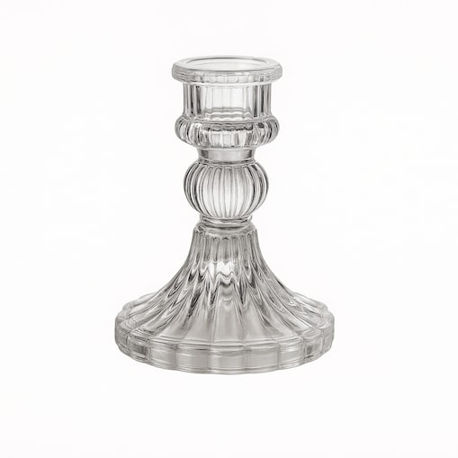 Świecznik dekoracyjny, szklany Glamour 10 cm - SW11