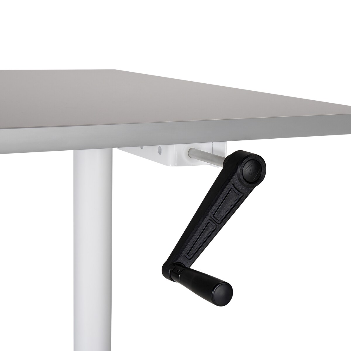 Biurko regulowane manualnie DESTINAS Szary/ biały 120 cm 72 cm