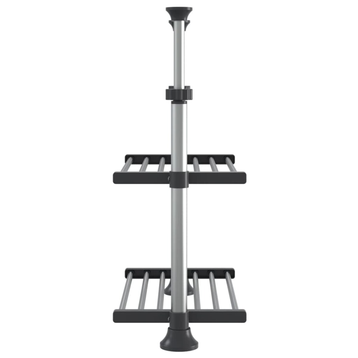 vidaXL Regał do kuchni, 50x25x(50-70)cm, aluminium