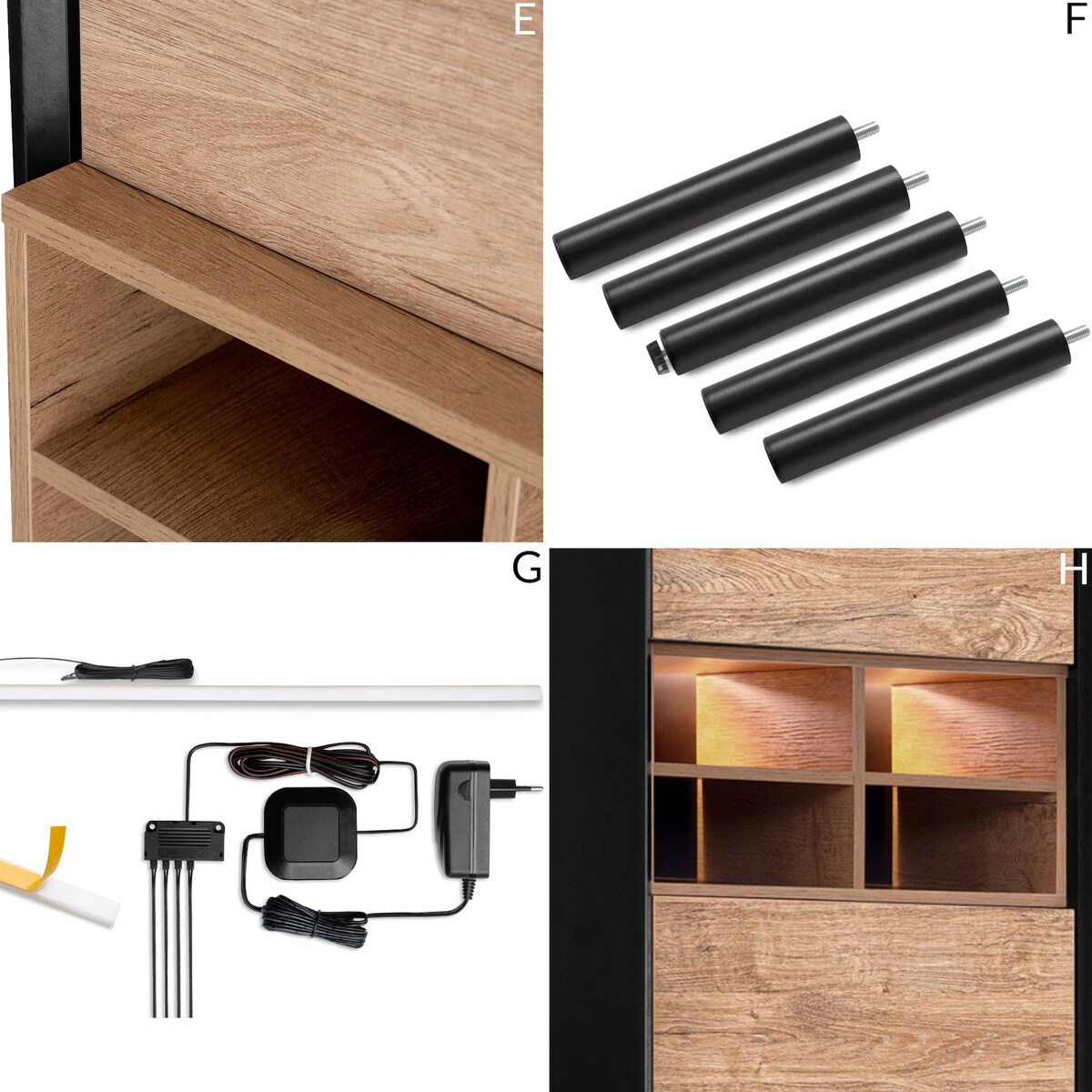 KONSIMO LOFTY Regał industrialny loft