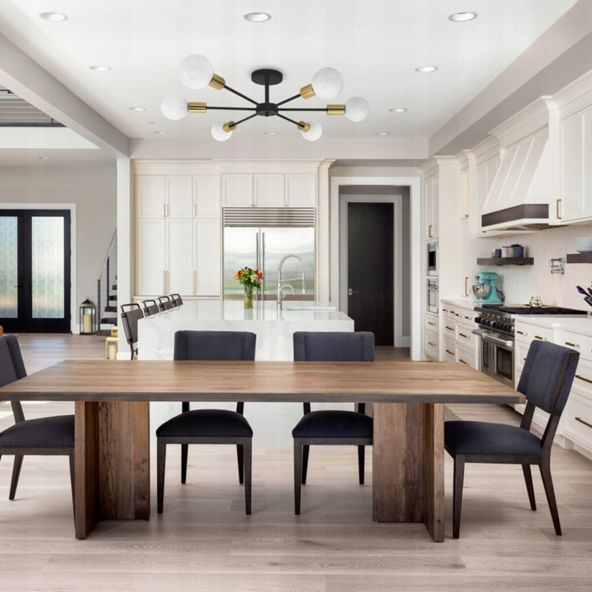 Lampa Sufitowa Żyrandol Plafon Pająk 6 Złota E27