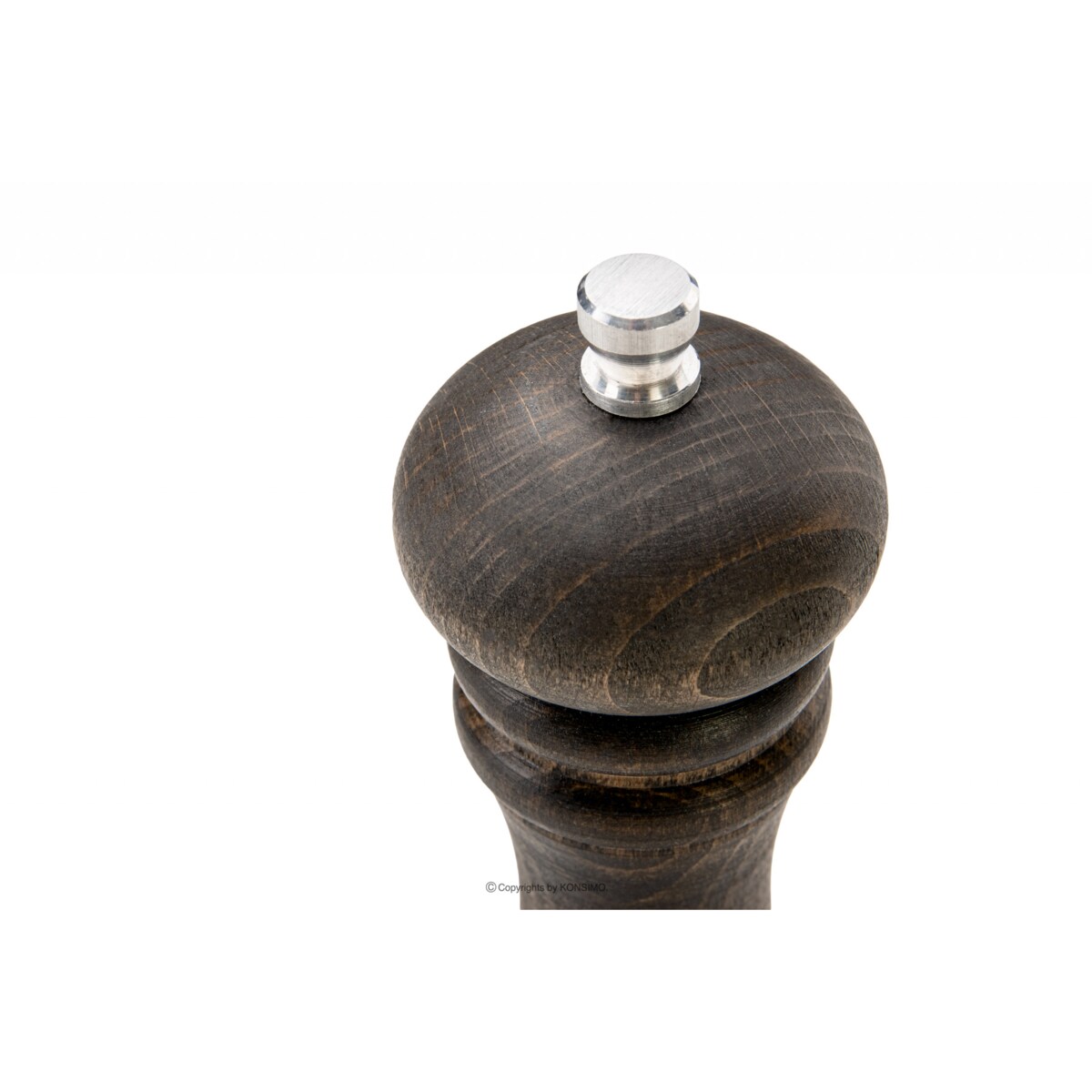 Konsimo MILOS Zestaw młynków 18 cm, 2 szt. wenge olejowany, wenge