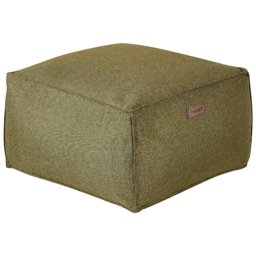 Puf 50 x 50 x 30 cm zielony oliwkowy MUKKI