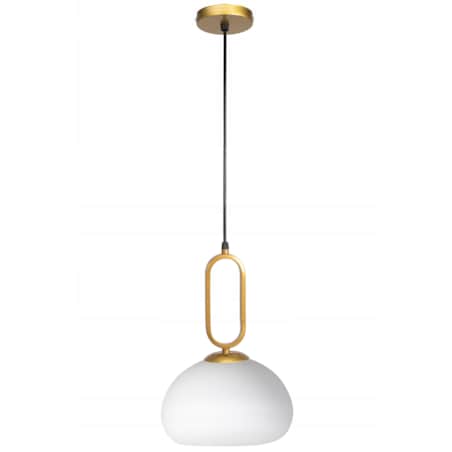 Lampa Wisząca Szklana Mleczna Złota Biała Toolight