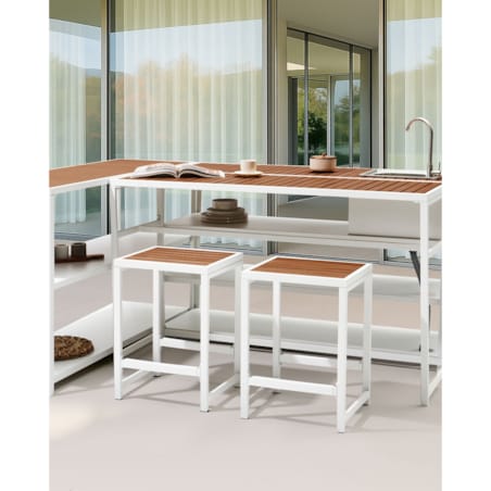 Krzesło ogrodowe AVETRANA Biały