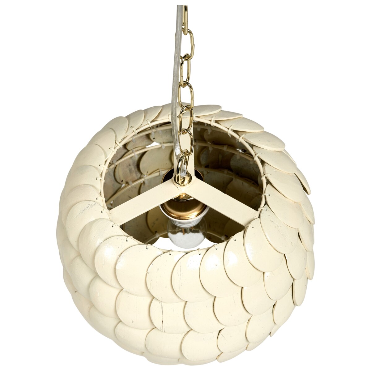 Lampa wisząca MASKELIYA Skorupa kokosa Beżowy