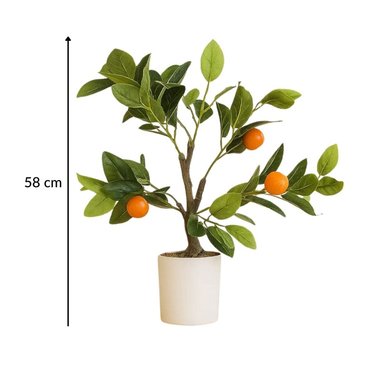 Dekoracyjne drzewko pomarańczowe, 58 cm