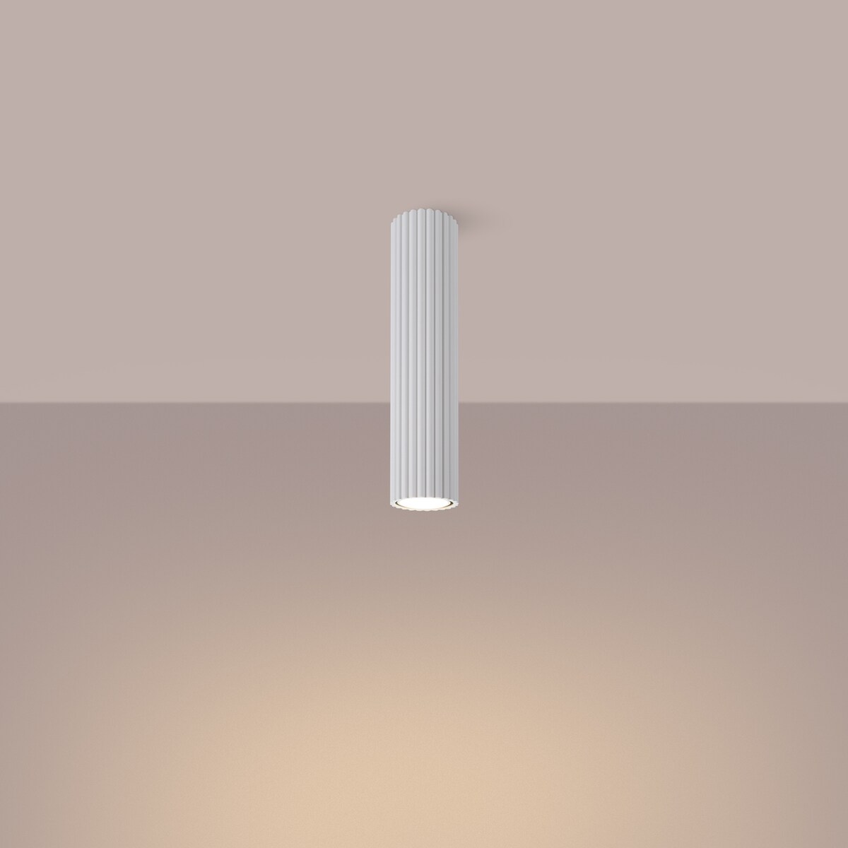 Plafon KARBON 30 biały