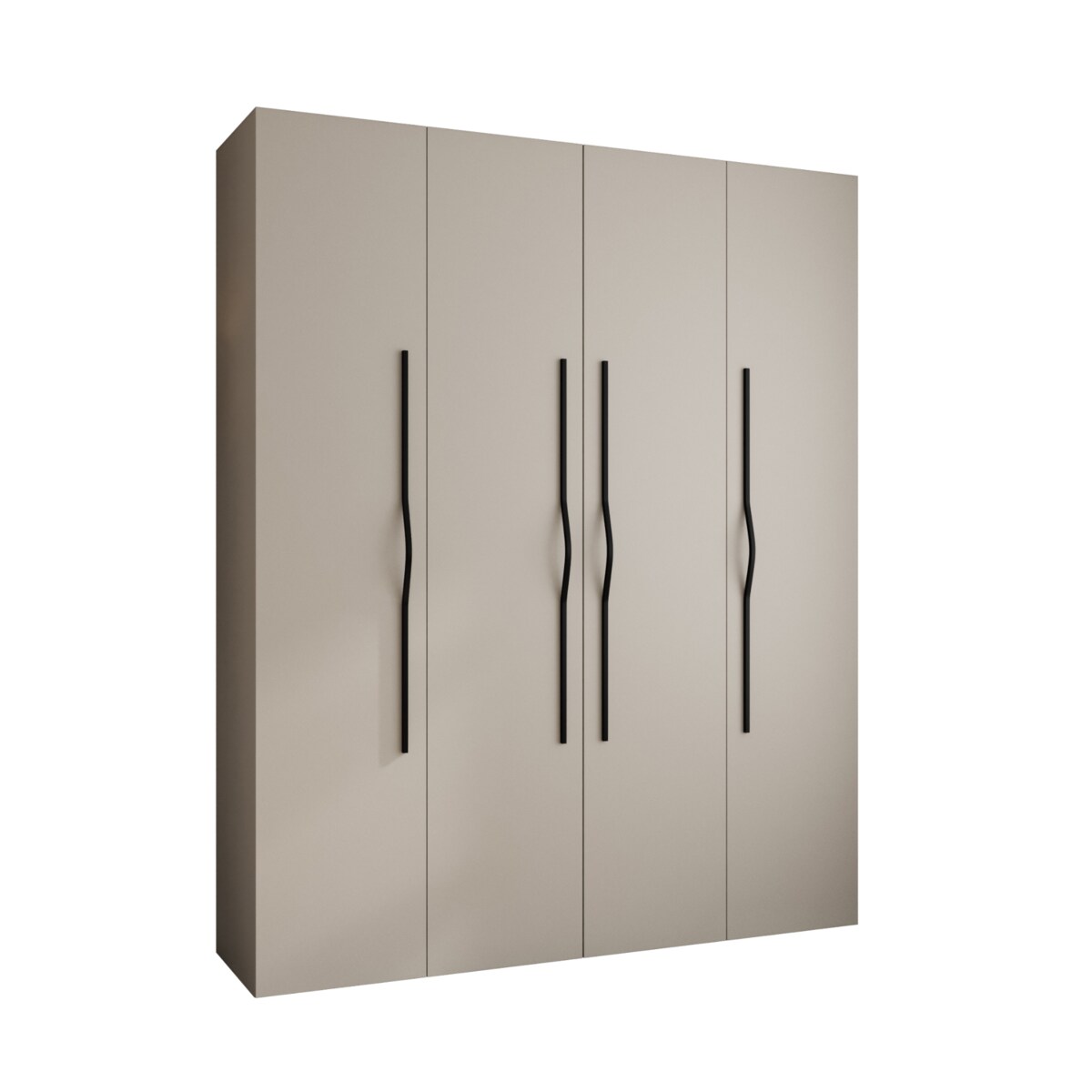 Szafa czterodrzwiowa Como 2 200 gł.50 kaszmir+czarny